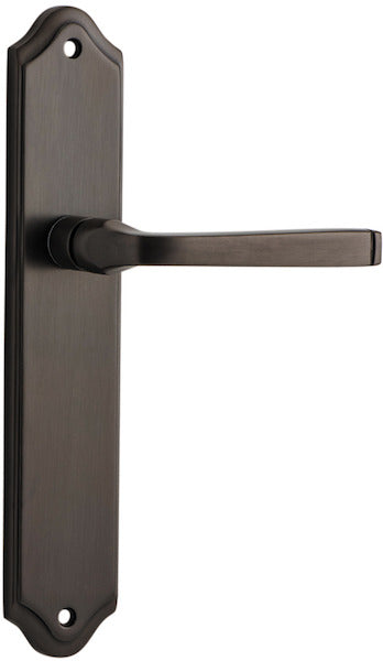 IVER ANNECY DOOR LEVER HANDLE ON SHOULDERED BACKPLATE - CUSTOMISE TO YOUR NEEDS