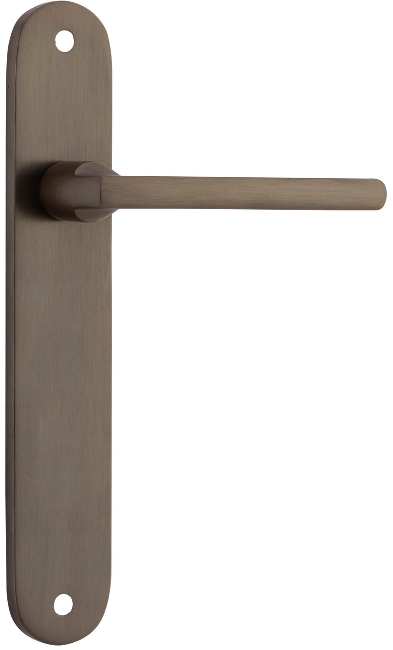 IVER BALTIMORE DOOR LEVER HANDLE ON OVAL BACKPLATE - CUSTOMISE TO YOUR NEEDS