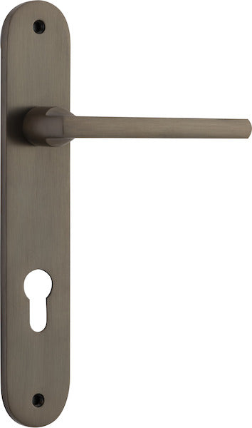 IVER BALTIMORE DOOR LEVER HANDLE ON OVAL BACKPLATE - CUSTOMISE TO YOUR NEEDS