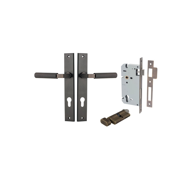 IVER BRUNSWICK DOOR LEVER HANDLE ON RECTANGULAR BACKPLATE - CUSTOMISE TO YOUR NEEDS