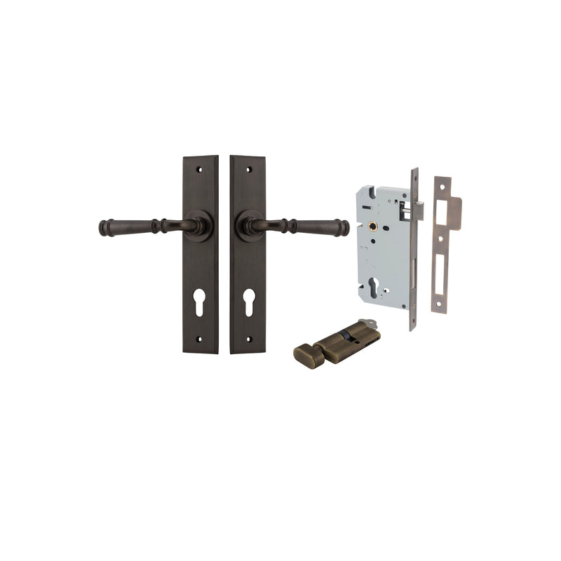 IVER VERONA DOOR LEVER HANDLE ON CHAMFERED BACKPLATE - CUSTOMISE TO YOUR NEEDS