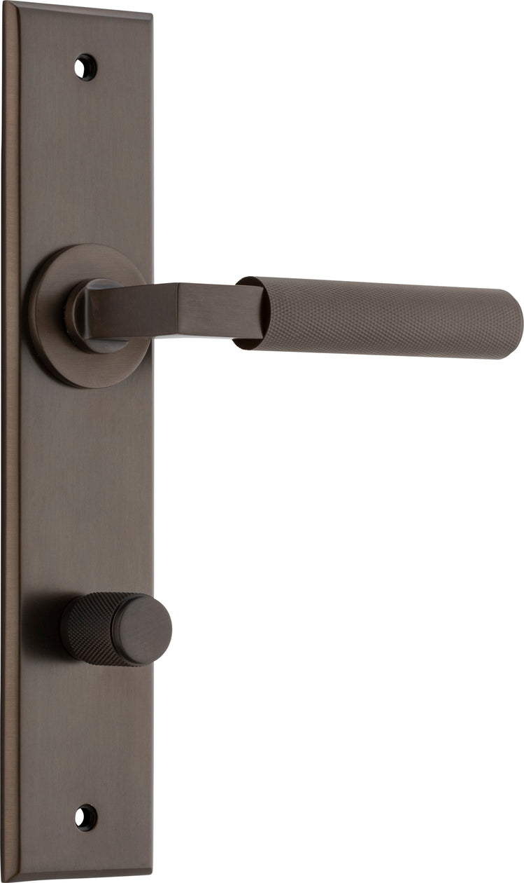 IVER BRUNSWICK DOOR LEVER HANDLE ON CHAMFERED BACKPLATE - CUSTOMISE TO YOUR NEEDS