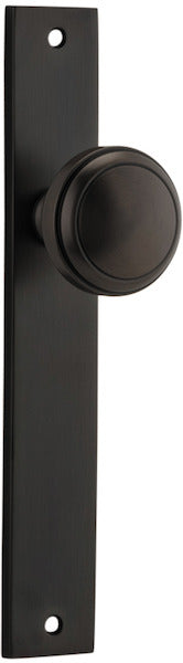 IVER PADDINGTON DOOR KNOB ON RECTANGULAR BACKPLATE - CUSTOMISE TO YOUR NEEDS