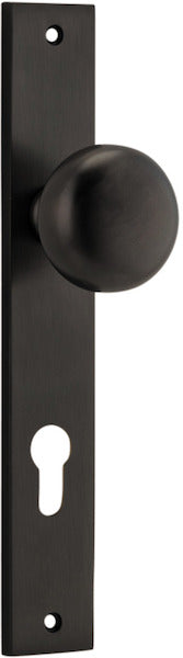 IVER CAMBRIDGE DOOR KNOB ON RECTANGULAR BACKPLATE - CUSTOMISE TO YOUR NEEDS