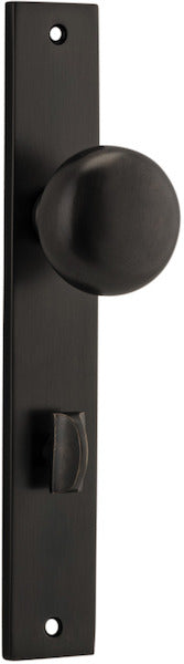 IVER CAMBRIDGE DOOR KNOB ON RECTANGULAR BACKPLATE - CUSTOMISE TO YOUR NEEDS