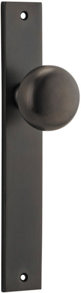 IVER CAMBRIDGE DOOR KNOB ON RECTANGULAR BACKPLATE - CUSTOMISE TO YOUR NEEDS