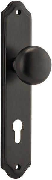 IVER CAMBRIDGE DOOR KNOB ON SHOULDERED BACKPLATE - CUSTOMISE TO YOUR NEEDS