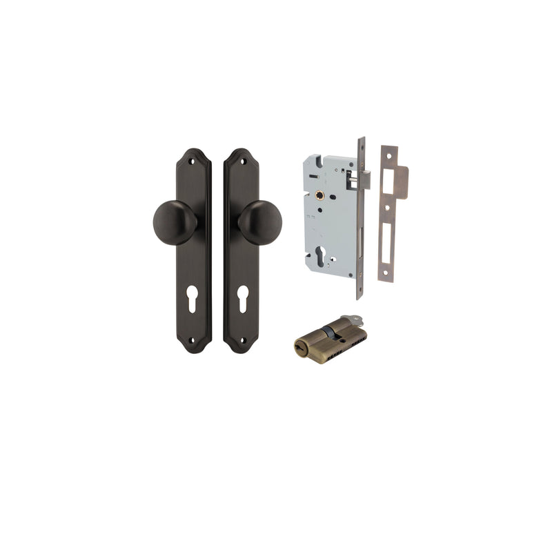 IVER CAMBRIDGE DOOR KNOB ON SHOULDERED BACKPLATE - CUSTOMISE TO YOUR NEEDS