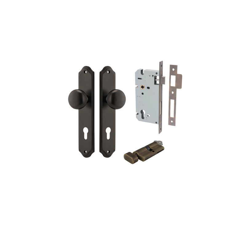 IVER CAMBRIDGE DOOR KNOB ON SHOULDERED BACKPLATE - CUSTOMISE TO YOUR NEEDS