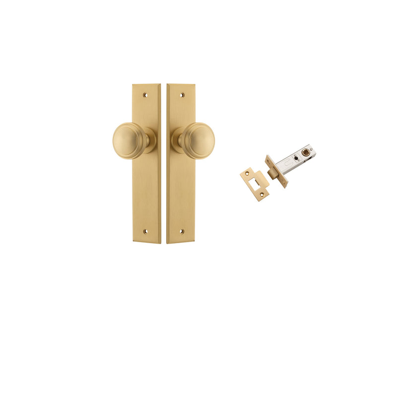 IVER PADDINGTON DOOR KNOB ON CHAMFERED BACKPLATE - CUSTOMISE TO YOUR NEEDS