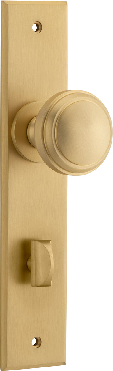 IVER PADDINGTON DOOR KNOB ON CHAMFERED BACKPLATE - CUSTOMISE TO YOUR NEEDS