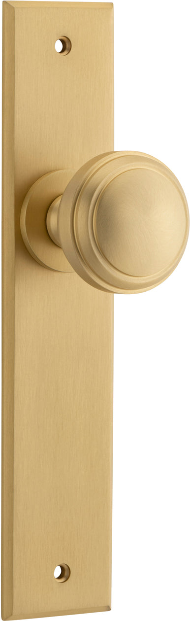 IVER PADDINGTON DOOR KNOB ON CHAMFERED BACKPLATE - CUSTOMISE TO YOUR NEEDS