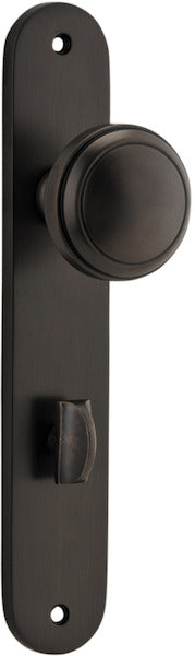 IVER PADDINGTON DOOR KNOB ON OVAL BACKPLATE - CUSTOMISE TO YOUR NEEDS