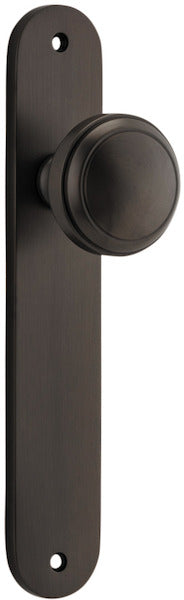 IVER PADDINGTON DOOR KNOB ON OVAL BACKPLATE - CUSTOMISE TO YOUR NEEDS