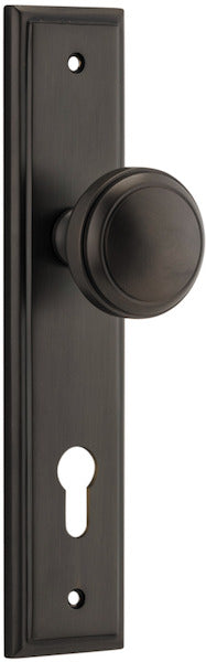 IVER PADDINGTON DOOR KNOB ON STEPPED BACKPLATE - CUSTOMISE TO YOUR NEEDS