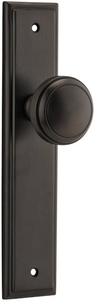 IVER PADDINGTON DOOR KNOB ON STEPPED BACKPLATE - CUSTOMISE TO YOUR NEEDS