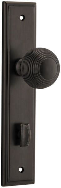 IVER GUILDFORD DOOR KNOB ON STEPPED BACKPLATE - CUSTOMISE TO YOUR NEEDS