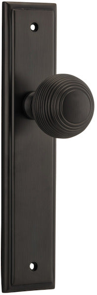 IVER GUILDFORD DOOR KNOB ON STEPPED BACKPLATE - CUSTOMISE TO YOUR NEEDS