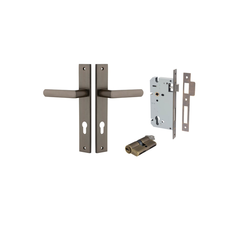 IVER OSAKA DOOR LEVER HANDLE ON RECTANGULAR BACKPLATE - CUSTOMISE TO YOUR NEEDS