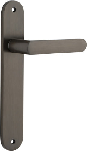 IVER OSAKA DOOR LEVER HANDLE ON OVAL BACKPLATE - CUSTOMISE TO YOUR NEEDS