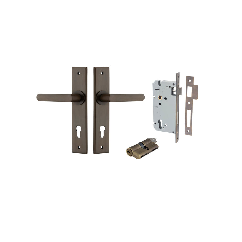 IVER OSAKA DOOR LEVER HANDLE ON CHAMFERED BACKPLATE - CUSTOMISE TO YOUR NEEDS