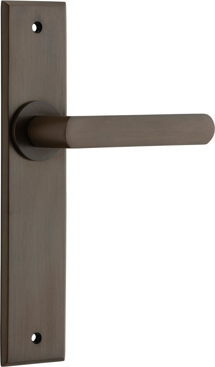 IVER OSAKA DOOR LEVER HANDLE ON CHAMFERED BACKPLATE - CUSTOMISE TO YOUR NEEDS