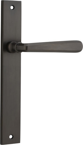 IVER COPENHAGEN DOOR LEVER HANDLE ON RECTANGULAR BACKPLATE - CUSTOMISE TO YOUR NEEDS