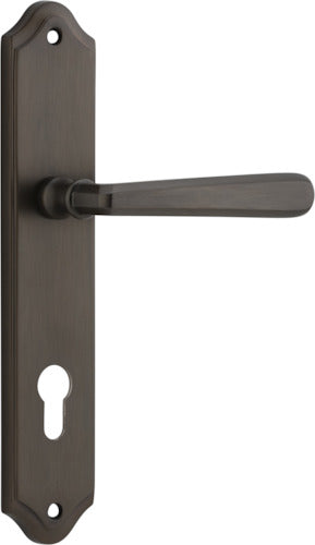 IVER COPENHAGEN DOOR LEVER HANDLE ON SHOULDERED BACKPLATE - CUSTOMISE TO YOUR NEEDS