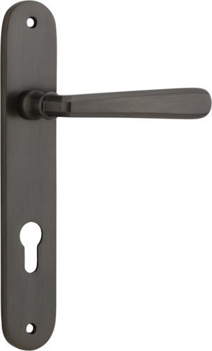 IVER COPENHAGEN DOOR LEVER HANDLE ON OVAL BACKPLATE - CUSTOMISE TO YOUR NEEDS