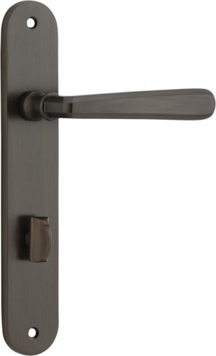 IVER COPENHAGEN DOOR LEVER HANDLE ON OVAL BACKPLATE - CUSTOMISE TO YOUR NEEDS