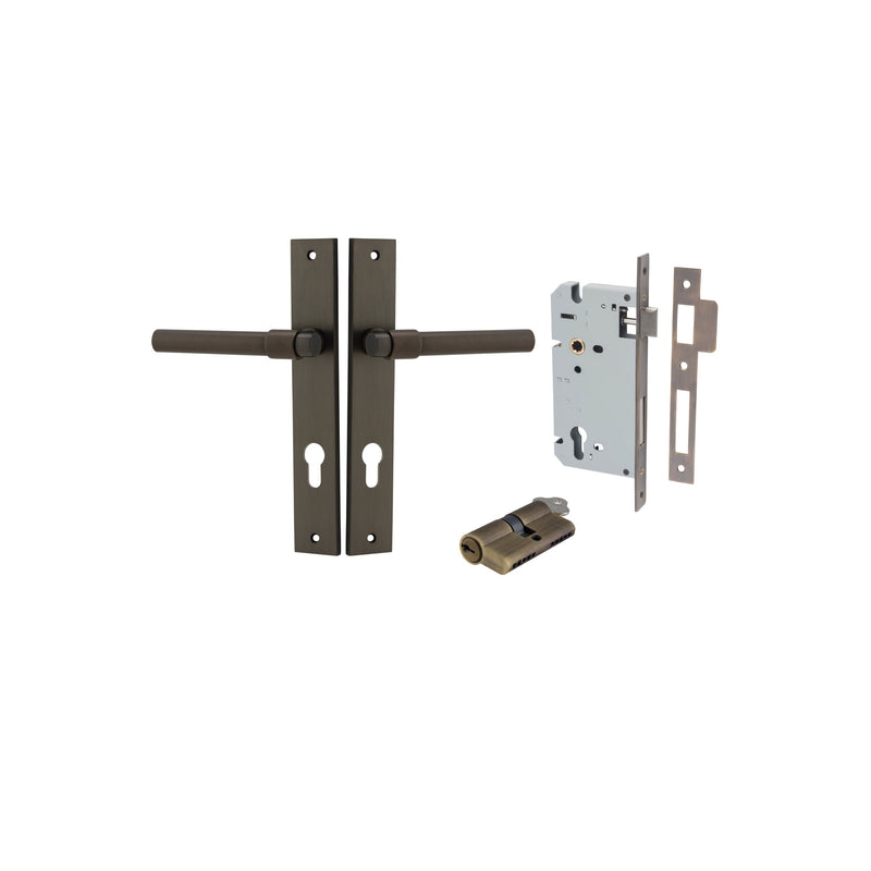 IVER HELSINKI DOOR LEVER HANDLE ON RECTANGULAR BACKPLATE - CUSTOMISE TO YOUR NEEDS