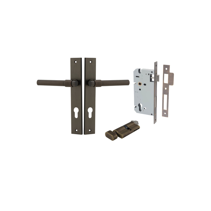 IVER HELSINKI DOOR LEVER HANDLE ON RECTANGULAR BACKPLATE - CUSTOMISE TO YOUR NEEDS