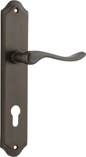 IVER STIRLING DOOR LEVER HANDLE ON SHOULDERED BACKPLATE - CUSTOMISE TO YOUR NEEDS