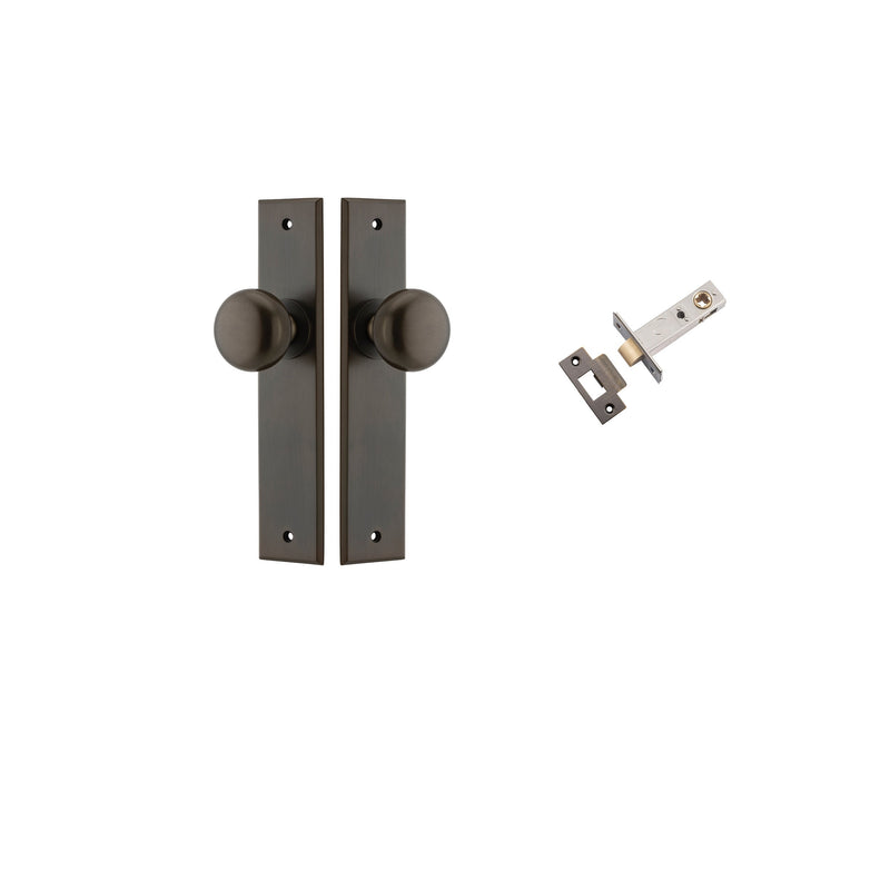 IVER CAMBRIDGE DOOR KNOB ON CHAMFERED BACKPLATE - CUSTOMISE TO YOUR NEEDS