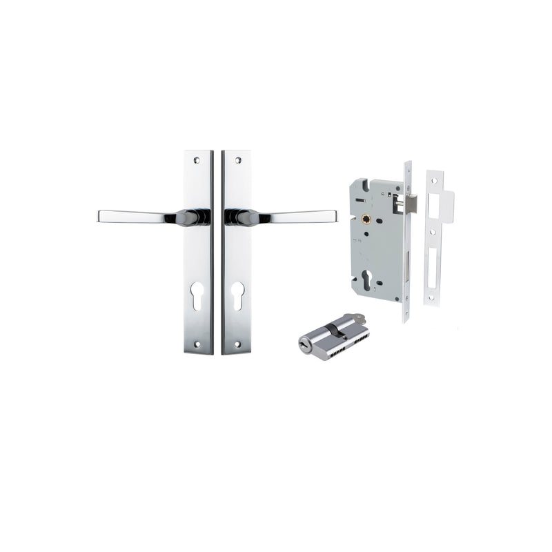 IVER ANNECY DOOR LEVER HANDLE ON RECTANGULAR BACKPLATE - CUSTOMISE TO YOUR NEEDS