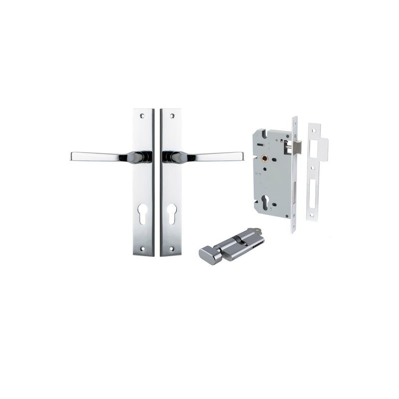 IVER ANNECY DOOR LEVER HANDLE ON RECTANGULAR BACKPLATE - CUSTOMISE TO YOUR NEEDS