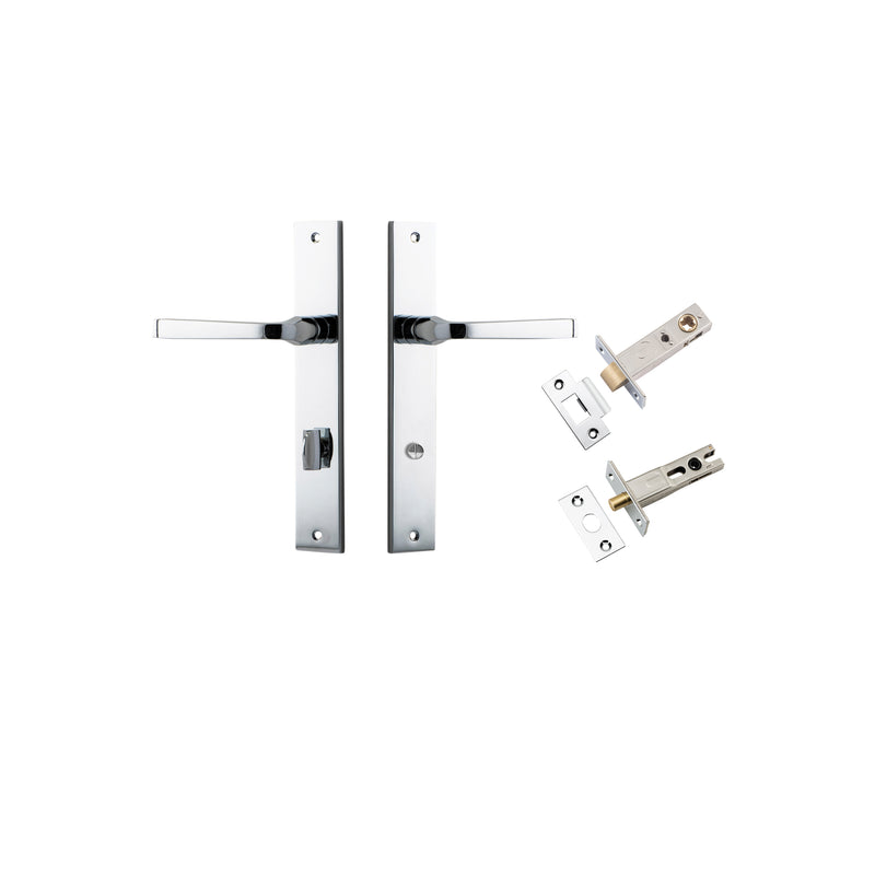 IVER ANNECY DOOR LEVER HANDLE ON RECTANGULAR BACKPLATE - CUSTOMISE TO YOUR NEEDS