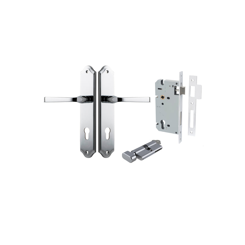 IVER ANNECY DOOR LEVER HANDLE ON SHOULDERED BACKPLATE - CUSTOMISE TO YOUR NEEDS