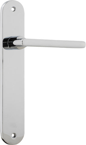 IVER BALTIMORE DOOR LEVER HANDLE ON OVAL BACKPLATE - CUSTOMISE TO YOUR NEEDS