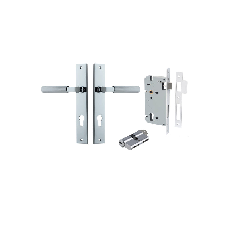 IVER BRUNSWICK DOOR LEVER HANDLE ON RECTANGULAR BACKPLATE - CUSTOMISE TO YOUR NEEDS