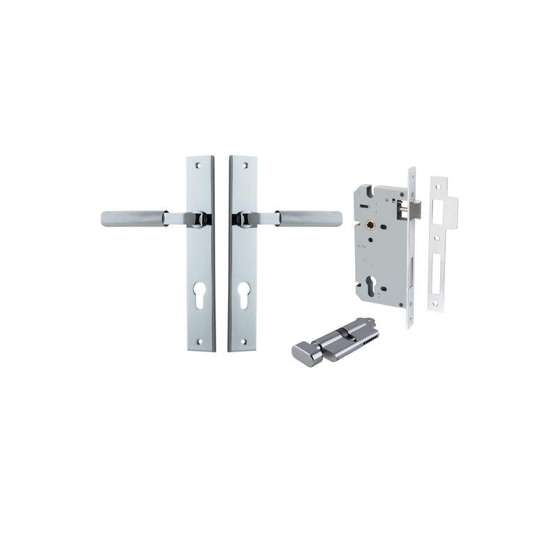 IVER BRUNSWICK DOOR LEVER HANDLE ON RECTANGULAR BACKPLATE - CUSTOMISE TO YOUR NEEDS