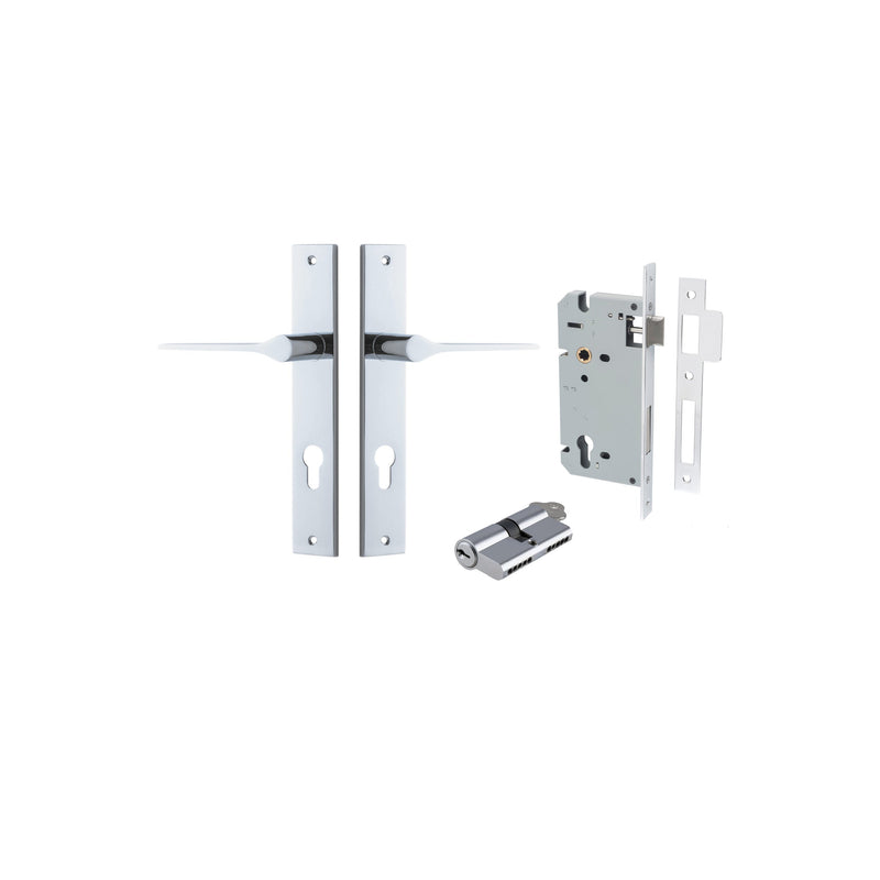 IVER COMO DOOR LEVER HANDLE ON RECTANGULAR BACKPLATE - CUSTOMISE TO YOUR NEEDS