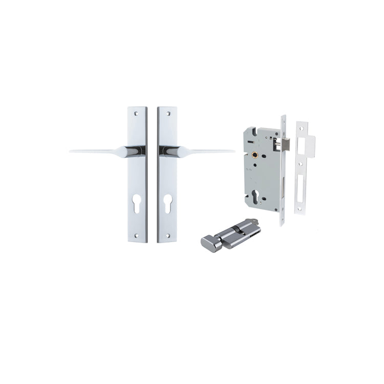 IVER COMO DOOR LEVER HANDLE ON RECTANGULAR BACKPLATE - CUSTOMISE TO YOUR NEEDS