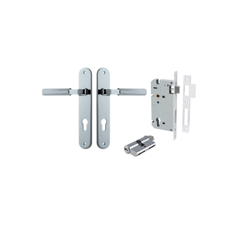 IVER BRUNSWICK DOOR LEVER HANDLE ON OVAL BACKPLATE - CUSTOMISE TO YOUR NEEDS