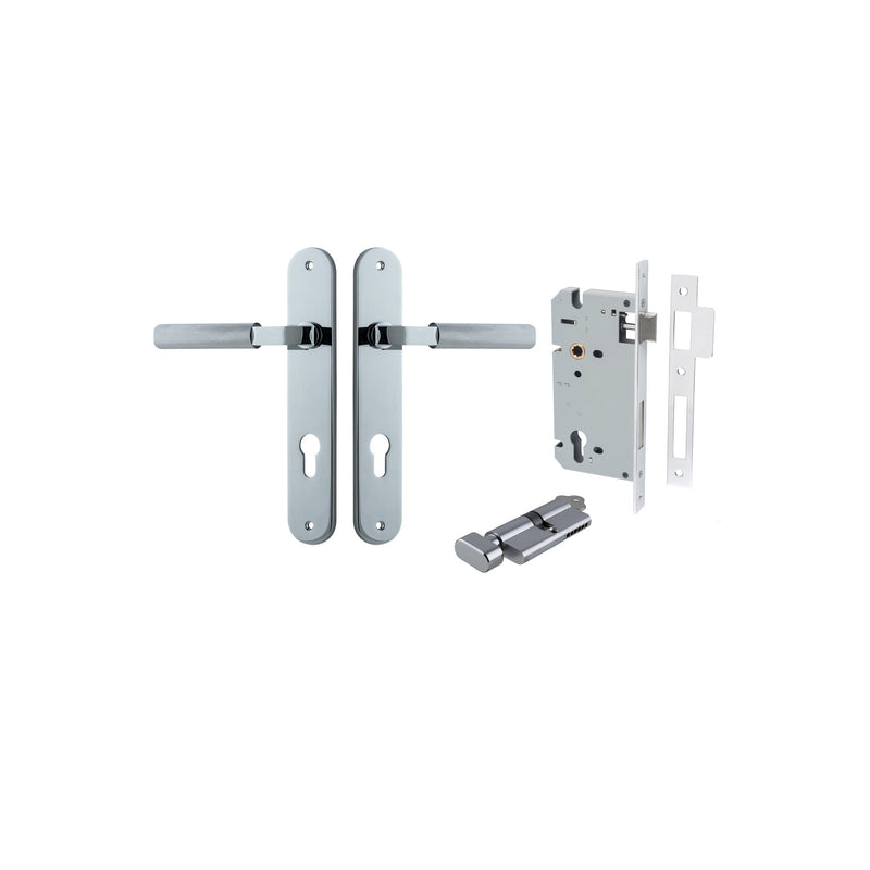 IVER BRUNSWICK DOOR LEVER HANDLE ON OVAL BACKPLATE - CUSTOMISE TO YOUR NEEDS