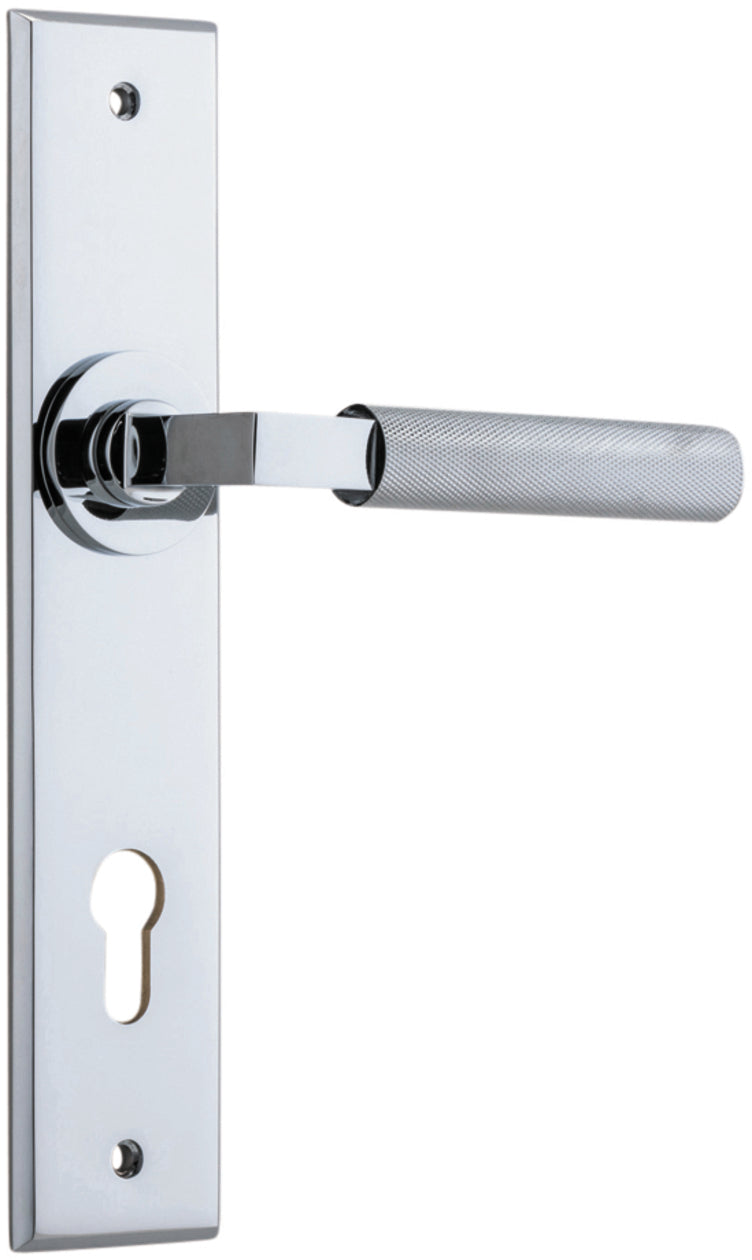 IVER BRUNSWICK DOOR LEVER HANDLE ON CHAMFERED BACKPLATE - CUSTOMISE TO YOUR NEEDS