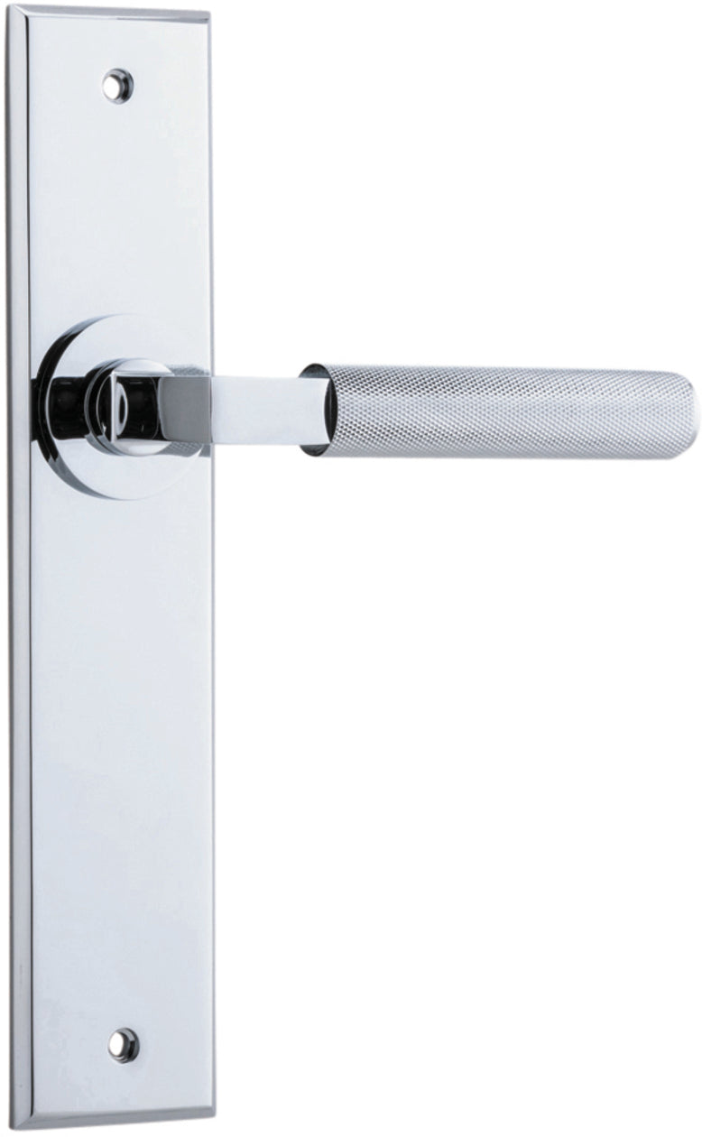 IVER BRUNSWICK DOOR LEVER HANDLE ON CHAMFERED BACKPLATE - CUSTOMISE TO YOUR NEEDS