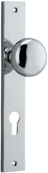 IVER CAMBRIDGE DOOR KNOB ON RECTANGULAR BACKPLATE - CUSTOMISE TO YOUR NEEDS