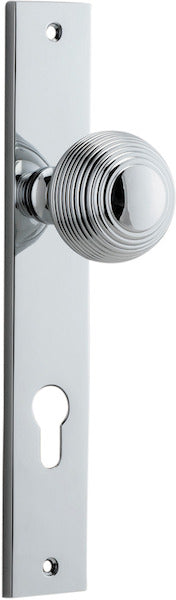 IVER GUILDFORD DOOR KNOB ON RECTANGULAR BACKPLATE - CUSTOMISE TO YOUR NEEDS