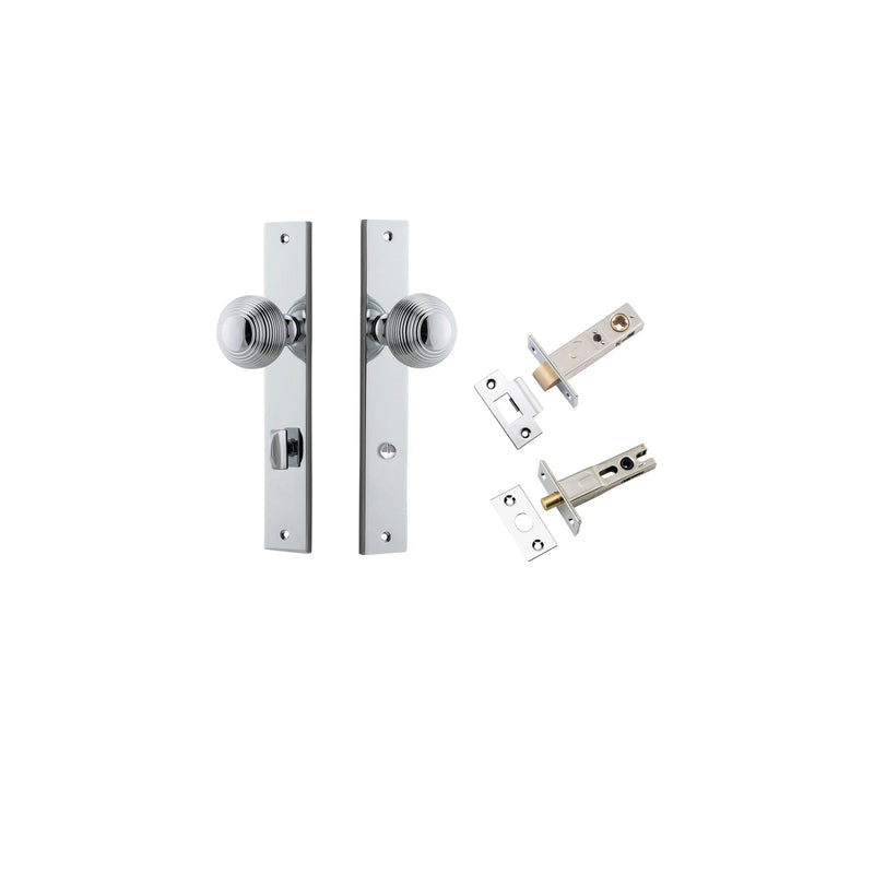 IVER GUILDFORD DOOR KNOB ON RECTANGULAR BACKPLATE - CUSTOMISE TO YOUR NEEDS